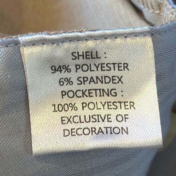 TailorByrd Khaki Chino Tan Golf Shorts size 38 Polyester - Picture 6 of 7